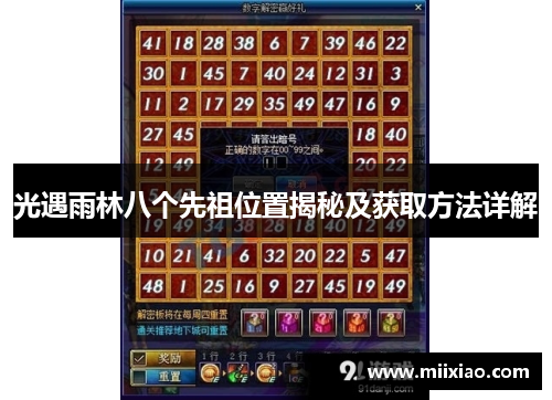 光遇雨林八个先祖位置揭秘及获取方法详解 光遇雨林八个先祖位置揭秘及获取方法详解